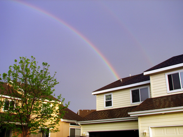 Rainbow over my New Home