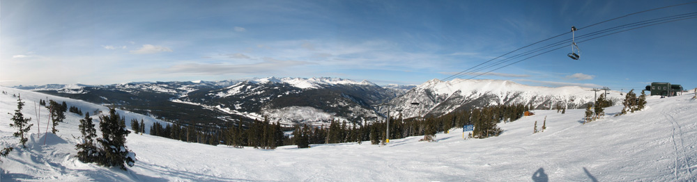 From the top of Copper Mountain