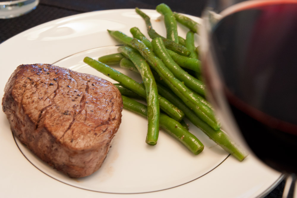 Filet Mignon and Green Beans