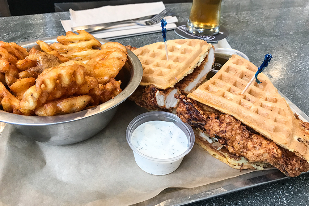 Chicken and Waffles, again.